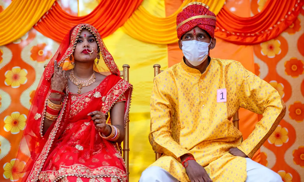 چالش امیکرون برای مراسم عروسی در هند
