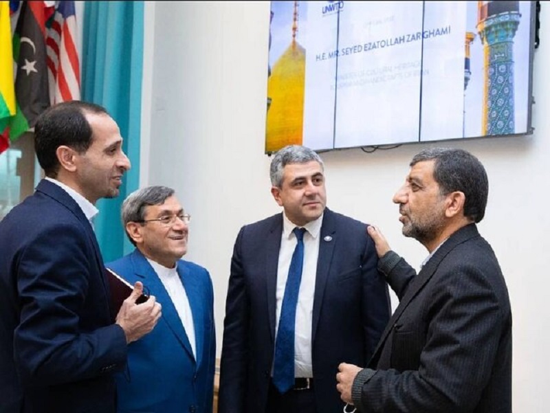 عزت الله ضرغامی با رئیس سازمان جهانی گردشگری دیدار کرد