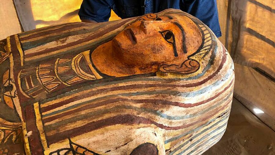 کشف پرتره‌های دو مومیایی در مصر