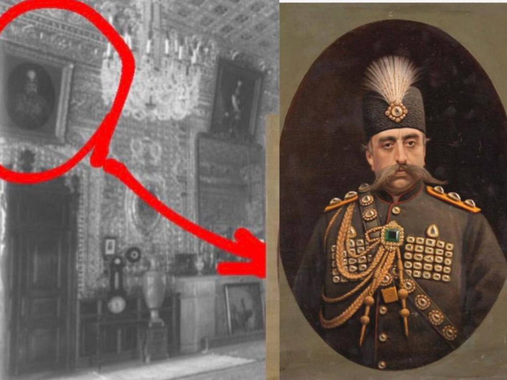 تابلوی مظفرالدین شاه در کاخ گلستان گم نشده است
