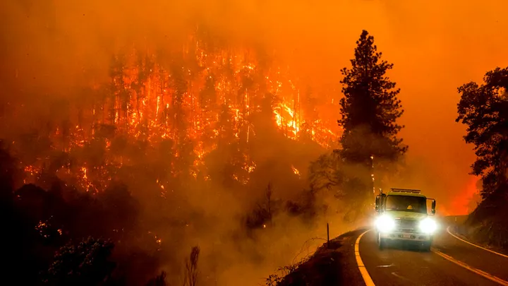 آتش سوزی جنگلی گسترده در کالیفرنیا