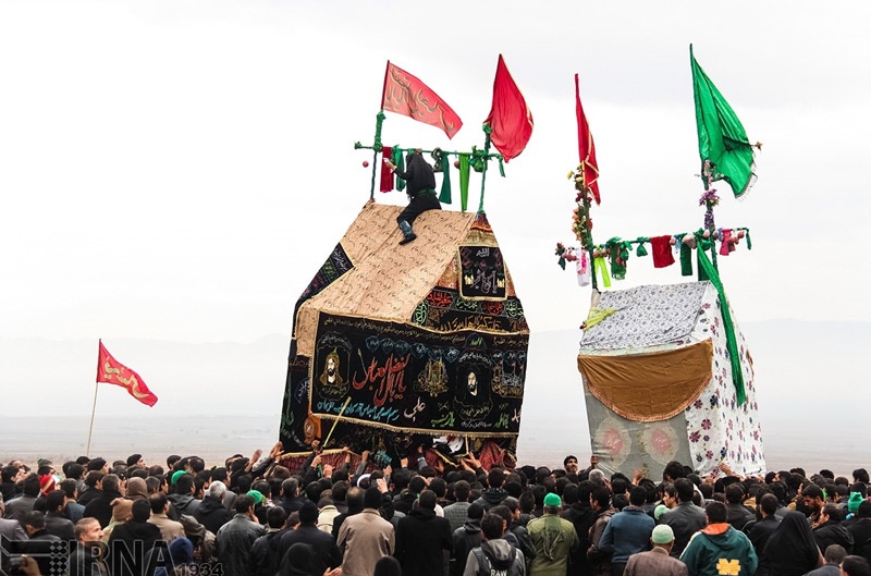 مراسم روز عاشورای روستای مرزان شهرستان فیروزه