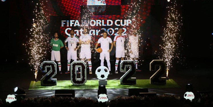 مراسم رونمایی از پیراهن تیم ملی در جام جهانی/تصاویر