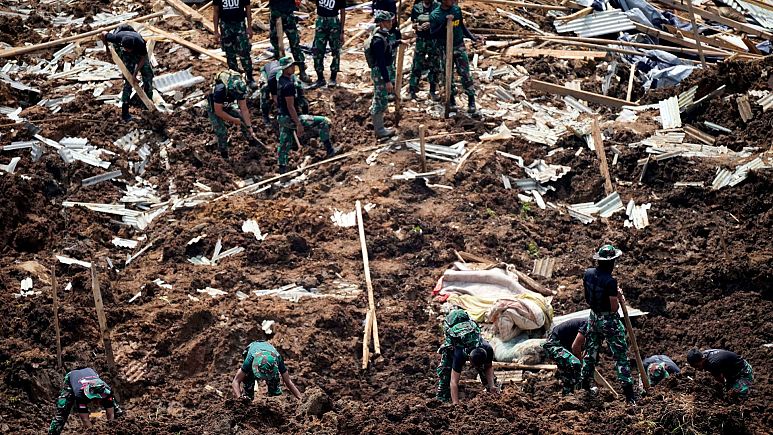افزایش شمار جانباختگان زلزله اندونزی