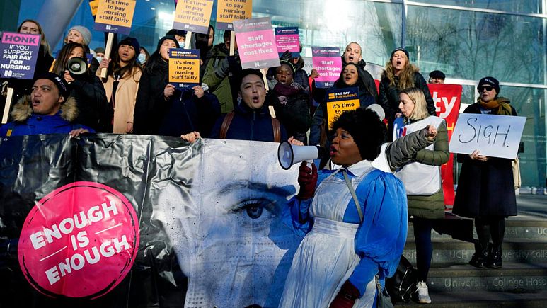 اعتصاب تاریخی کارکنان بخش بهداشت و درمان بریتانیا