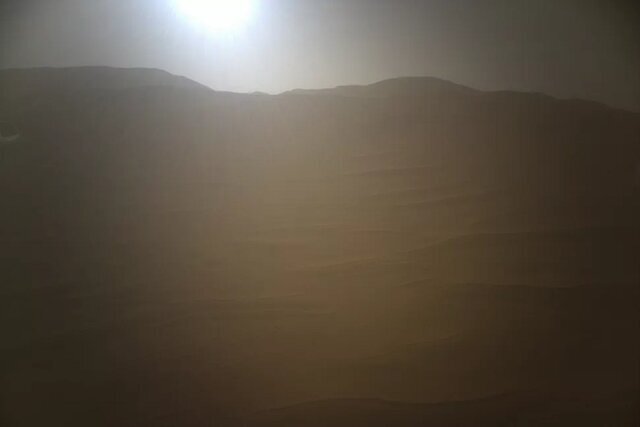 قاب خارق‌العاده از غروب خورشید در مریخ!