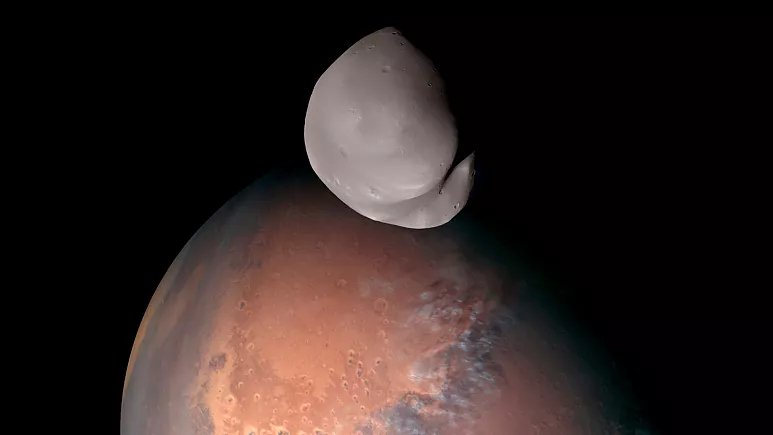 ارسال تصاویری دقیق از «قمر کوچک مریخ» توسط کاوشگر اماراتی «امل»