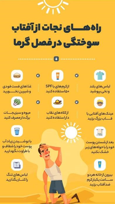 راهکار های نجات از آفتاب سوختگی در روز های گرم سال