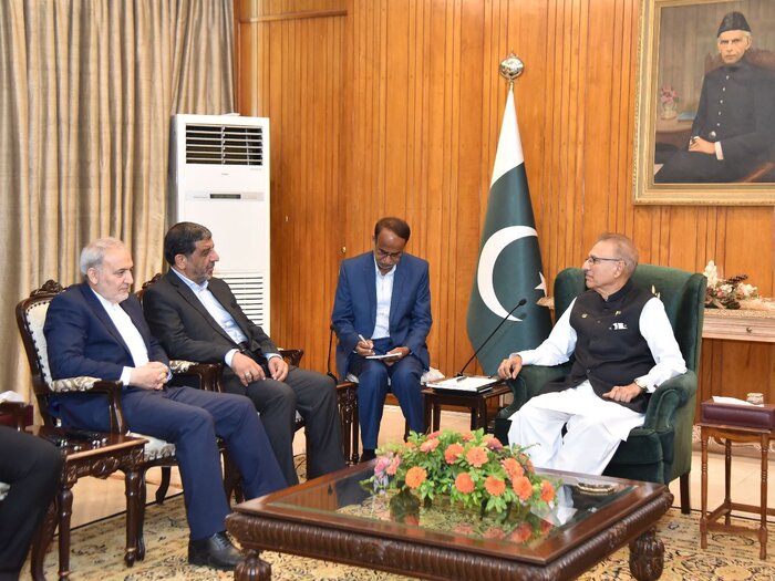 وزیر گردشگری و میراث فرهنگی کشور با رئیس‌جمهور پاکستان دیدار کرد