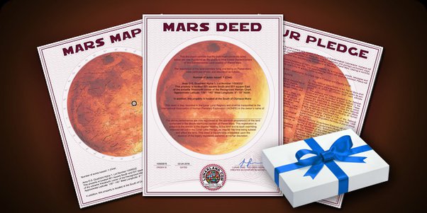 با پرداخت ۴۰ دلار صاحب سند زمین خود در مریخ شوید