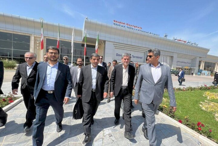 استقبال مسئولان استان فارس از وزیر گردشگری