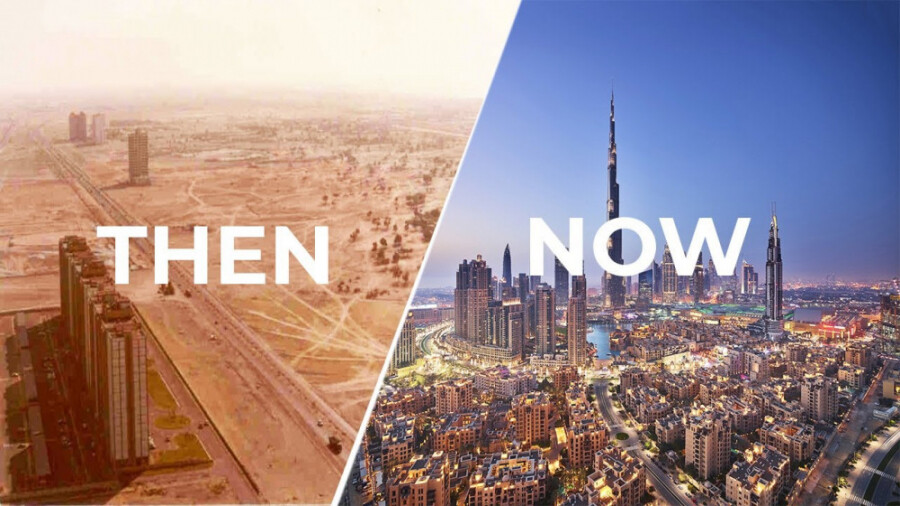 تصاویری حیرت‌انگیز از گذشته و وضعیت کنونی دبی