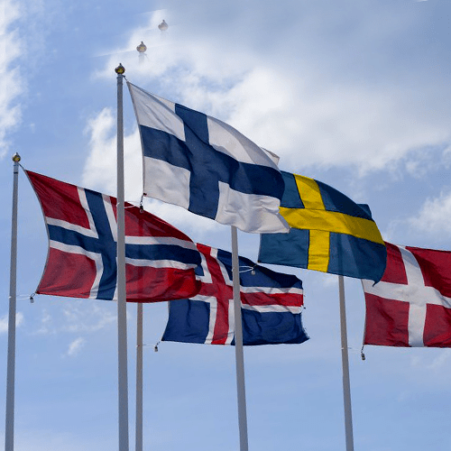 چرا پرچم کشور های حوزه اسکاندیناوی شبیه هم است؟